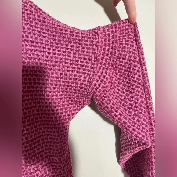 Umgee Pink Open Knit Cardigan Size S - Picture 4 of 7